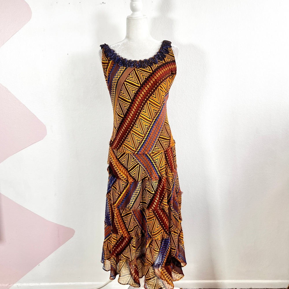 Signature by Robbie Bee Dress Size 8 Y2K 2000s Fairycore Whimsical Boho